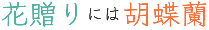 花贈りには胡蝶蘭